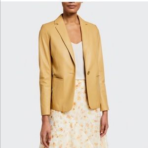 NWT Vince camel soft leather blazer jacket